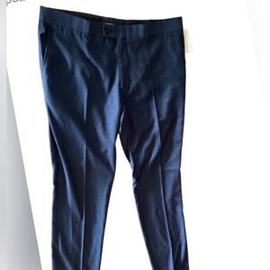 The Savile Row London Men’s Brixton Extra Trim Suit Dress Blue Pants Size: 44R